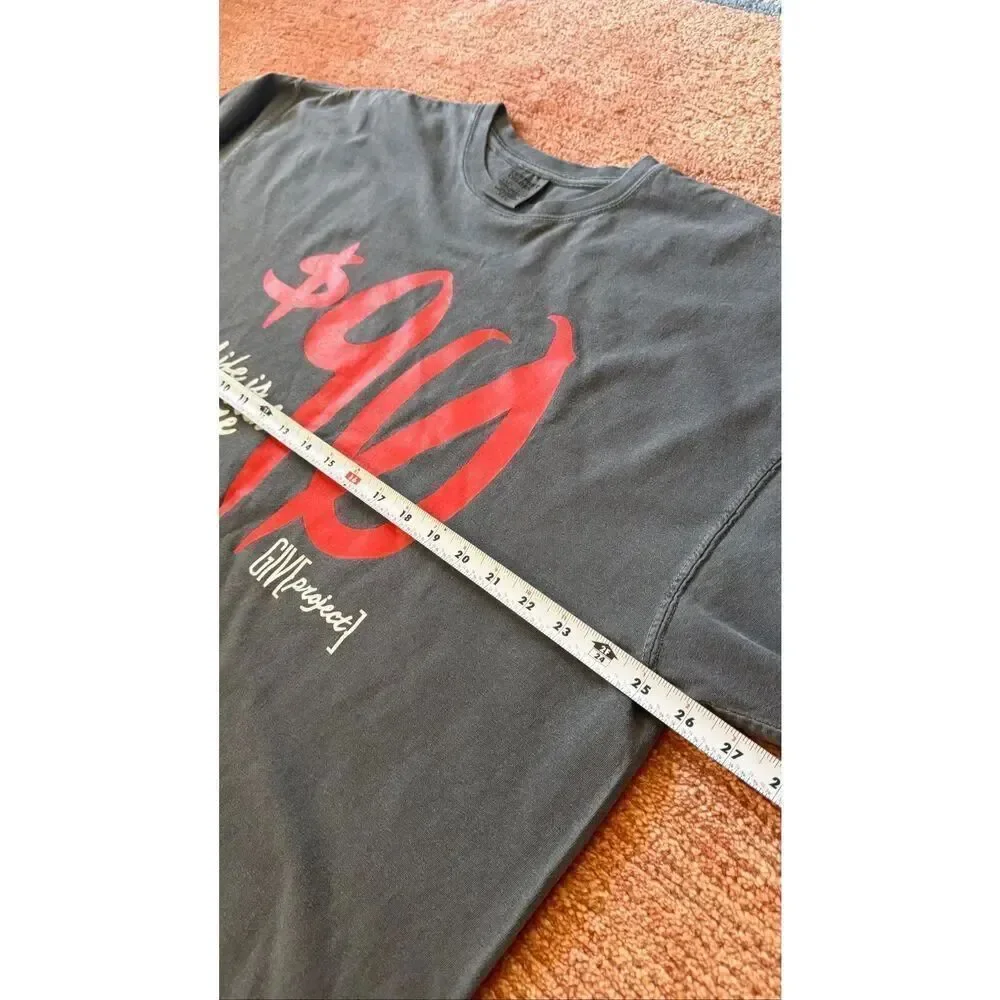 Comfort Colors Gray Graphic Tee Size XXL